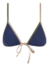 Pilzer Trio Bikini Top In 蓝色