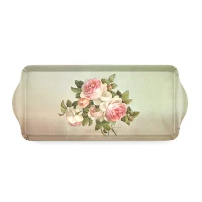 Pimpernel Antique Roses Melamine Sandwich Tray 15.1 X6.5" In Multi