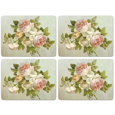 Pimpernel Antique Roses Placemats 15.7 X 11.7" In Grey