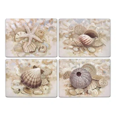 Pimpernel Beach Prize Placemats S/4 15.7 X 11.7" In Gray