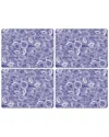 Pimpernel Blue Room Sunflower Set Of 4 Placemats In Blue
