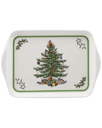 Pimpernel Christmas Tree Large Melamine Handled Tray In Multi