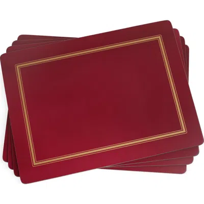 Pimpernel Classic Cork-backed Placemats, Set Of 4 In Burgundy