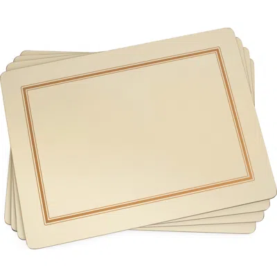Pimpernel Classic Cork-backed Placemats, Set Of 4 In Pink
