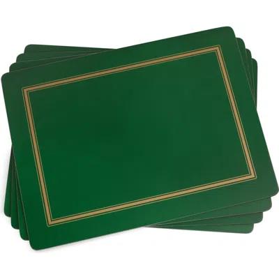 Pimpernel Classic Cork-backed Placemats, Set Of 4 In Green