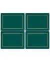 Pimpernel Classic Emerald Placemats Set Of 4 In Medium