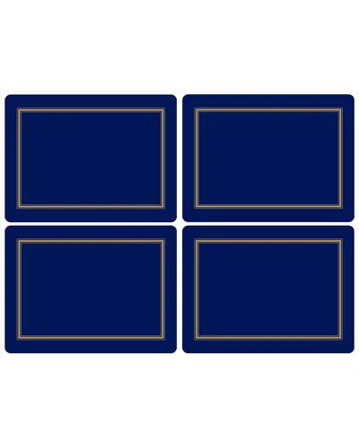 Pimpernel Classic Midnight Blue Placemats Set Of 4