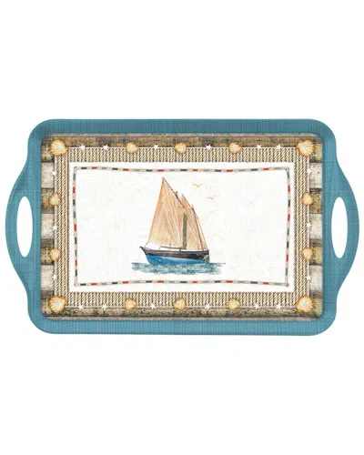 Pimpernel Coastal Breeze Large Handled Tray In Multi