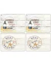 Pimpernel Coastal Signs Set Of 4 Placemats In Multi