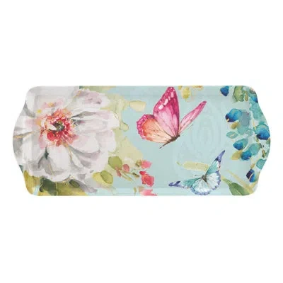Pimpernel Colorful Breeze Melamine Sandwich Tray 15.1 X6.5" In Blue