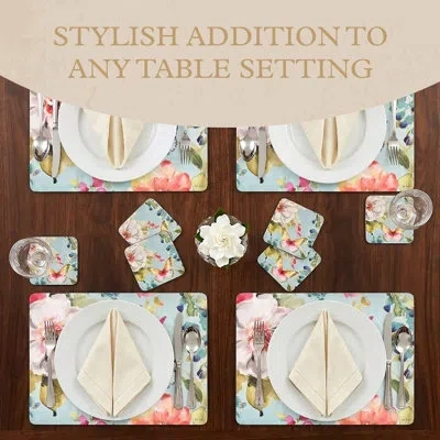 Pimpernel Colorful Breeze Placemats & Coasters Set In Multi