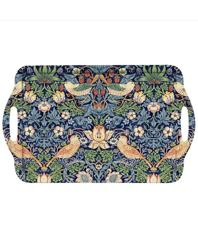 Pimpernel Dnu  William Morris Strawberry Thief Blue Large Melamine Handled Tray
