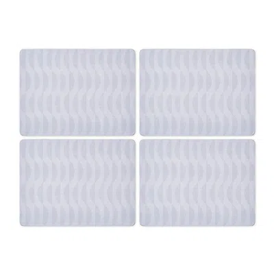 Pimpernel Eclipse Set Of 4 Cork Back Placemats In Gray
