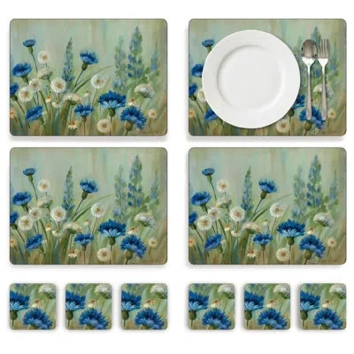 Pimpernel Fleurs Des Champs Placemats & Coasters Set In Multicolored
