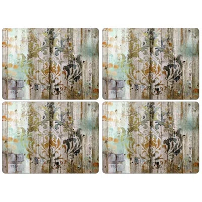 Pimpernel Frozen In Time Placemats 15.7 X 11.7" In Brown