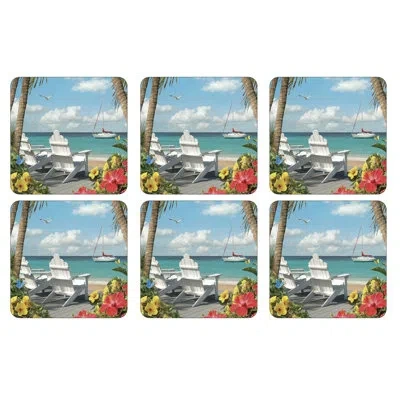 Pimpernel In The Sunshine Coasters 4"x 4" In Multi