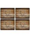 Pimpernel Lodge Set Of 4 Placemats In Brown