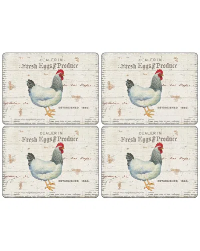Pimpernel On The Farm Placemats Set Of 4 In Multi