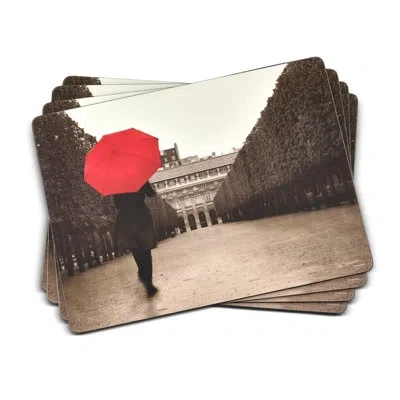 Pimpernel Paris Stroll Placemats 15.7 X 11.7" In Gray