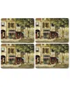 Pimpernel Parisian Scenes Placemats Set Of 4 In Multi