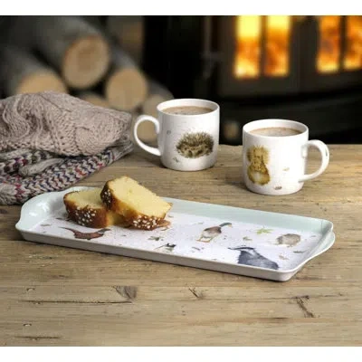 Pimpernel Rw-wrendale Designs Melamine Sandwich Tray 15.1 X6.5" In Blue