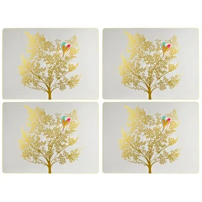Pimpernel Sara Miller Chelsea  Sm Chelsea Placemats 15.7 X 11.7" In Gold