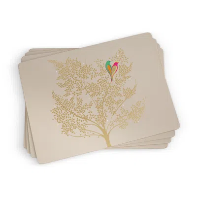 Pimpernel Sara Miller Chelsea Set Of 4 Cork Back Placemats In Neutral