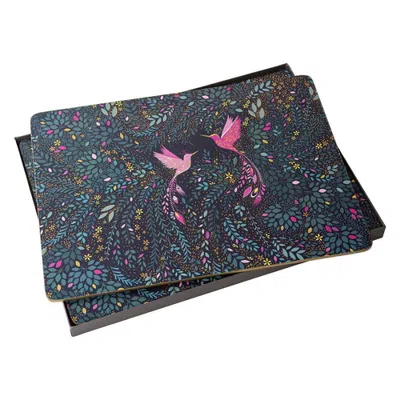 Pimpernel Sara Miller India Set Of 4 Cork Back Placemats In Multi
