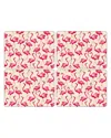 Pimpernel Set Of 4 The Flamingo Collection Large Placemats In Multi
