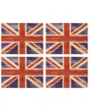 Pimpernel Set Of 4 Union Jack Placemats In Red