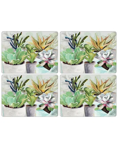 Pimpernel Succulents Placemats Set Of 4 In Multi