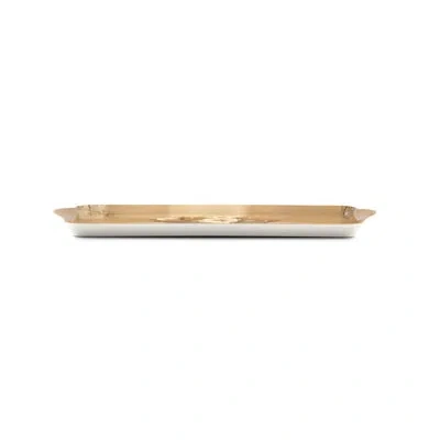 Pimpernel Sugar Magnolia Melamine Sandwich Tray 15.1 X6.5" In Beige