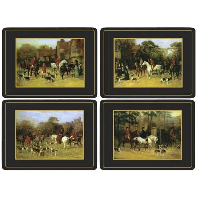 Pimpernel Tally Ho Placemats 15.7 X 11.7" In Black