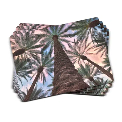 Pimpernel Tropical Set Of 4 Cork Back Placemats In Multi
