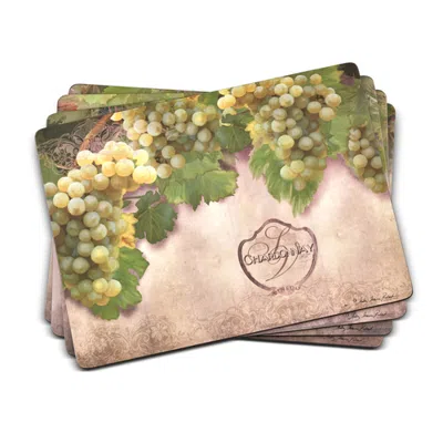 Pimpernel Tuscan Vineyard Set Of 4 Cork Back Placemats In Multi