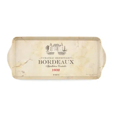 Pimpernel Vin De France Melamine Sandwich Tray 15.1x6.5" In Beige
