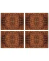 Pimpernel Walnut Burlap Placemats Set Of 4 In Brown