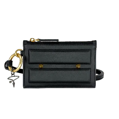 Pimpinicchio New York Men's Card Case On Keyring In Black