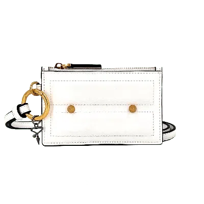 Pimpinicchio New York Men's Card Case On Keyring In White