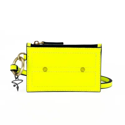 Pimpinicchio New York Men's Card Case On Keyring In Yellow
