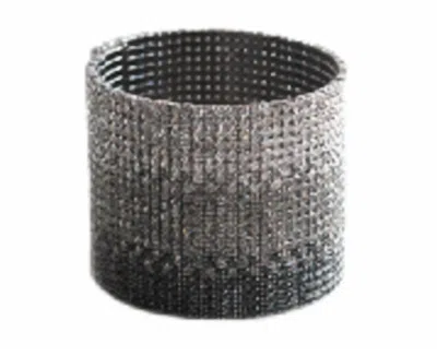 Pin & Tube Crystal Cuff Large In Black Ombre