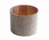 Pin & Tube Crystal Cuff Large In Rose Gold In Multi