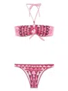 Pin Up Bandeau-style Studded Bikini