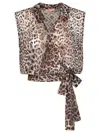 Pin Up Crossover Top Wild In Multi