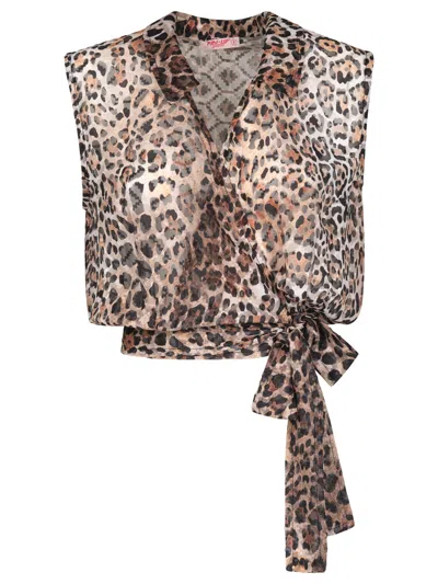Pin Up Crossover Top Wild In Multi