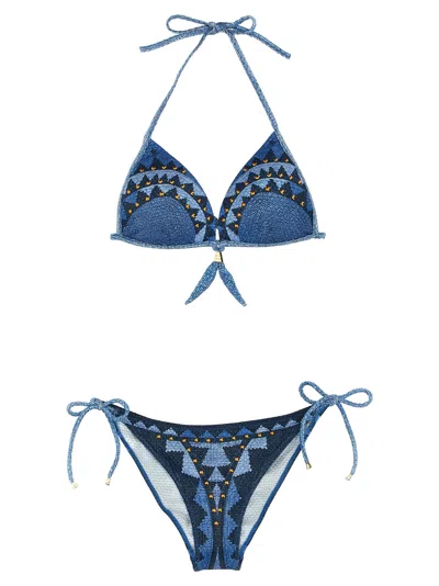 Pin Up Stars Intreccio Africano Bikini In Blue