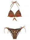 Pin Up Stars Pin-up Stars 'intreccio Africano' Bikini In Brown