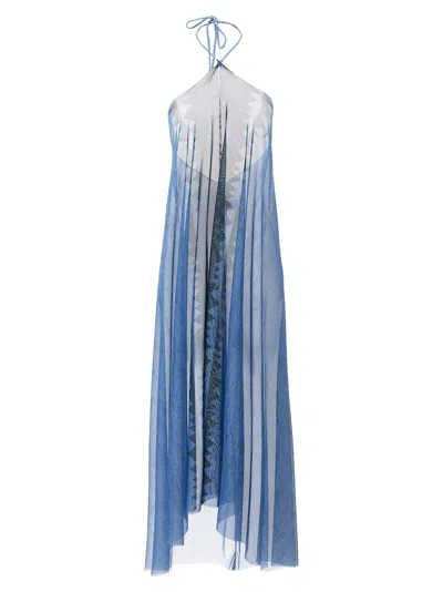Pin Up Stars Intreccio Africano Dresses In Blue