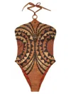Pin Up Stars Intreccio Africano One-piece Swimsuit