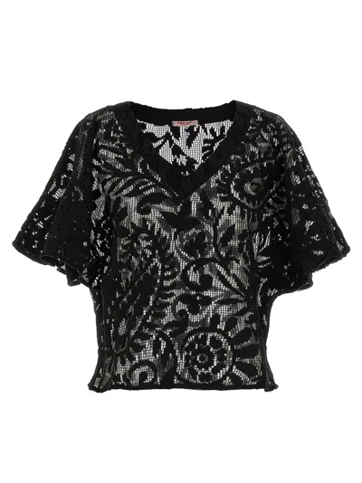 PIN UP STARS MACRAMÉ BLOUSE